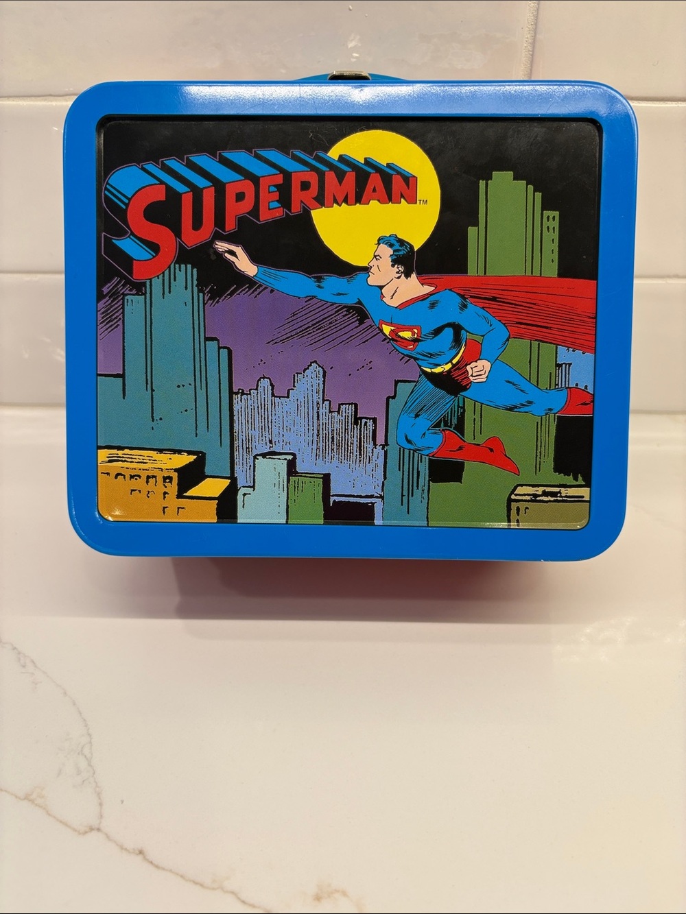 1998 DC Comics Hallmark Superman Metal Lunchbox Limited Edition